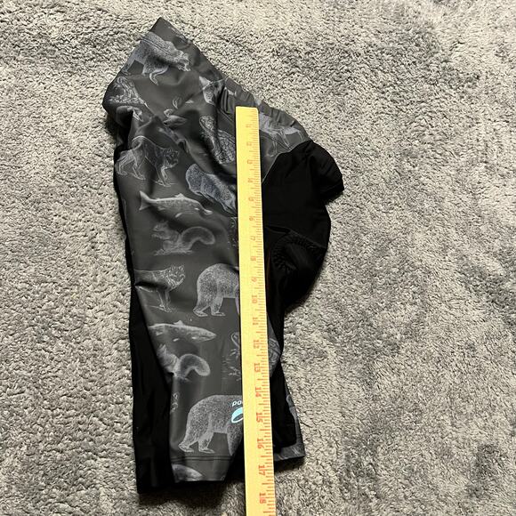 Podiumwear Cycling Shorts Mens Large Padded Bike Riding Gray Animal Print - Picture 5 of 7